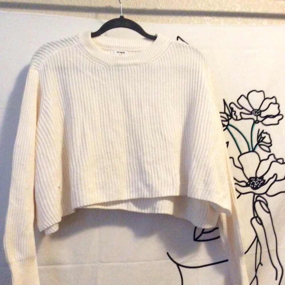 Cotton on cropped sweater